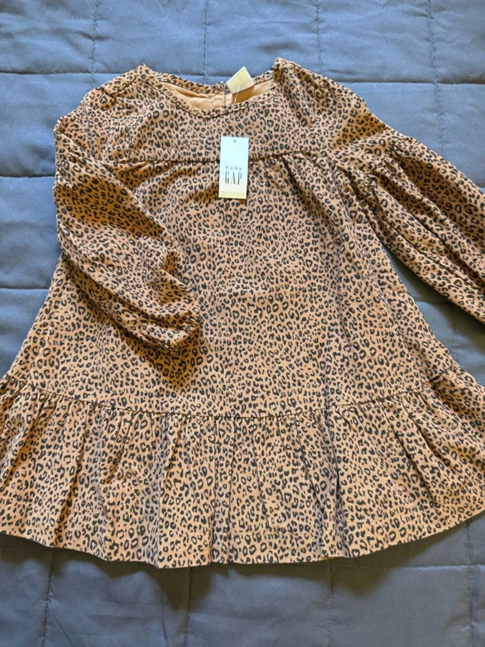 GAP Pink and Black Leopard Print Dress